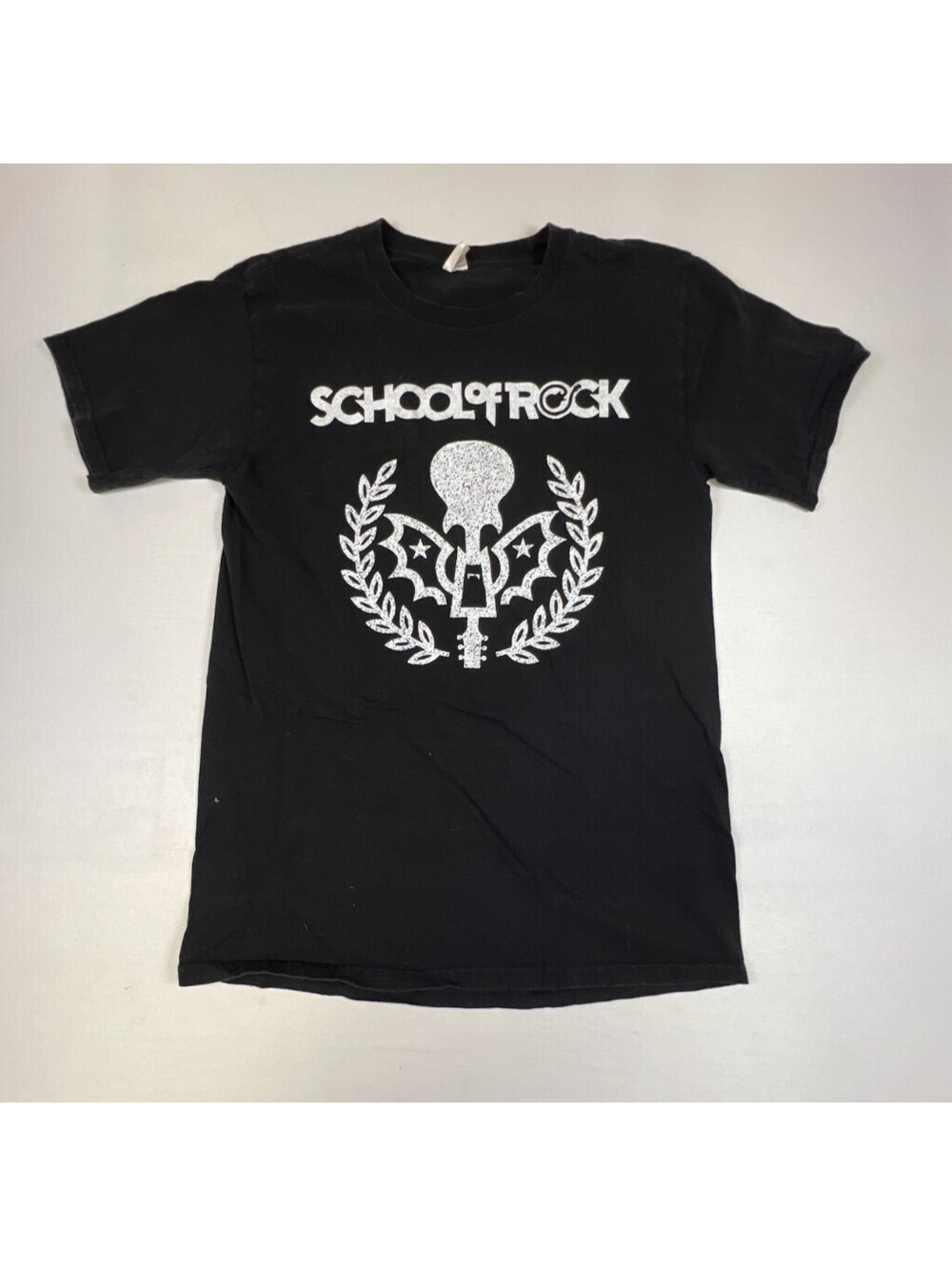 Hanes School of Rock Graphic T-Shirt Women S Short Sleeve Band Tee Music Movie